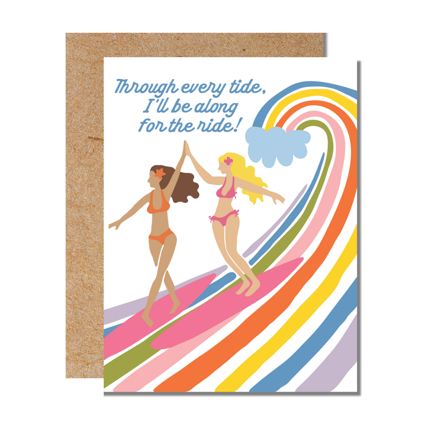 Along for the Ride Surf Friendship Card
