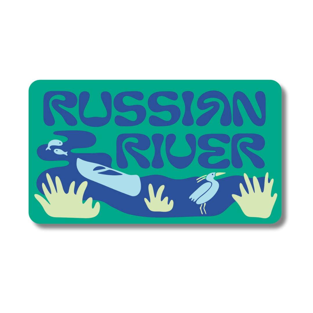 Russian River California Sticker