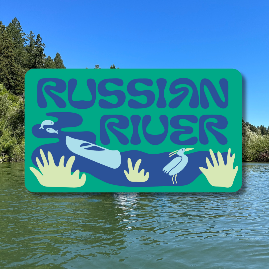 Russian River California Sticker